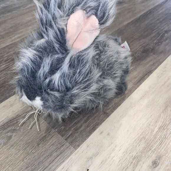 Webkinz Stuffed Angora Gray Bunny Rabbit Toy Animal Ganz no code 8" - Picture 1 of 6
